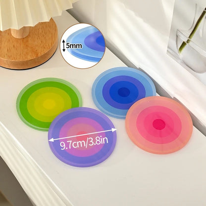 Circular Illusion Acrylic Coasters