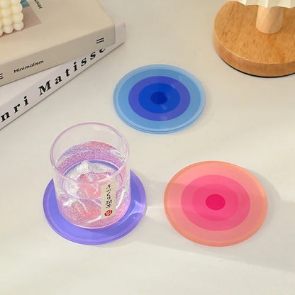 Circular Illusion Acrylic Coasters