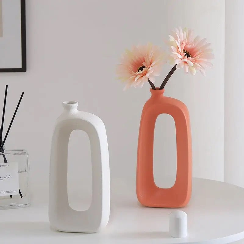 Colorful Swiss-Cheese Vases