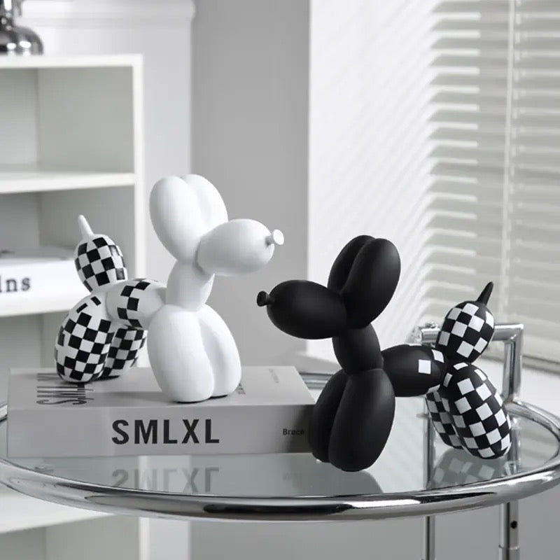 Checkered Balloon Dogs