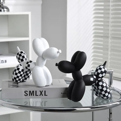 Checkered Balloon Dogs