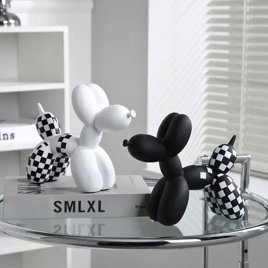 Checkered Balloon Dogs