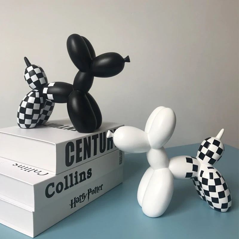 Checkered Balloon Dogs