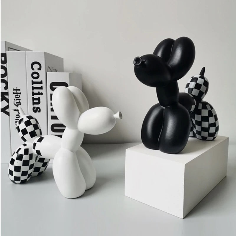 Checkered Balloon Dogs