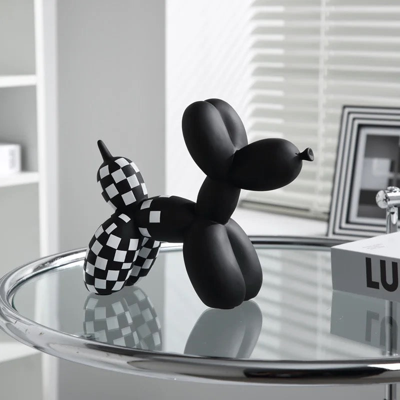 Checkered Balloon Dogs