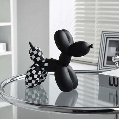 Checkered Balloon Dogs