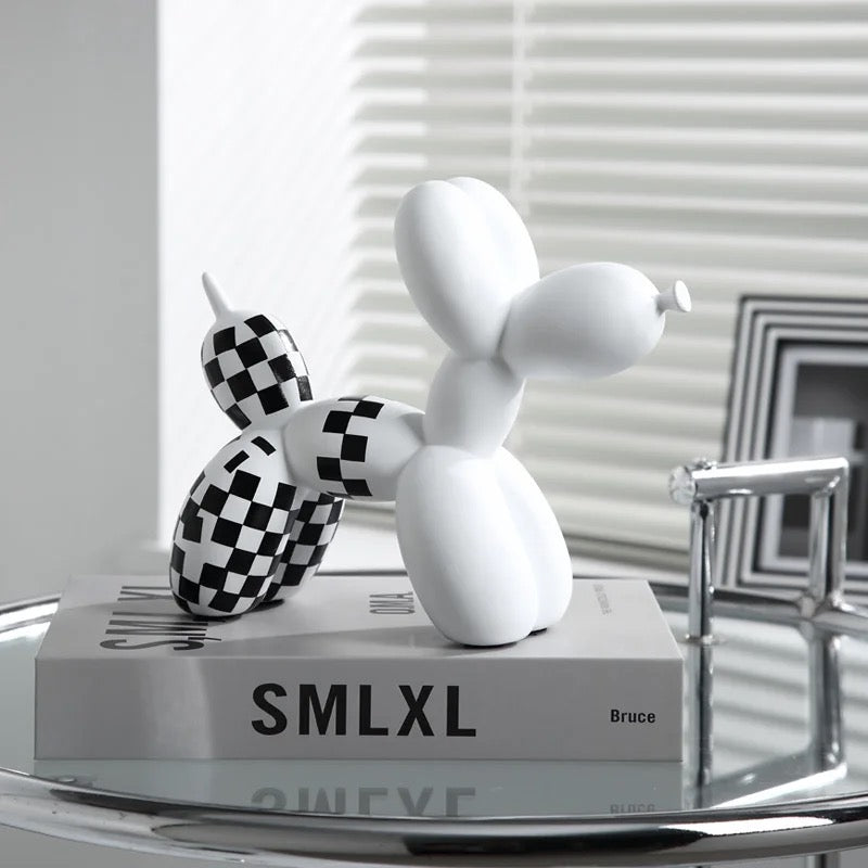 Checkered Balloon Dogs