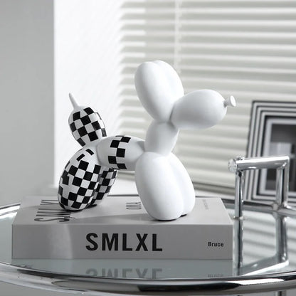 Checkered Balloon Dogs