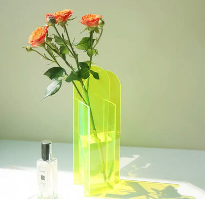 Fluorescent Acrylic Vases