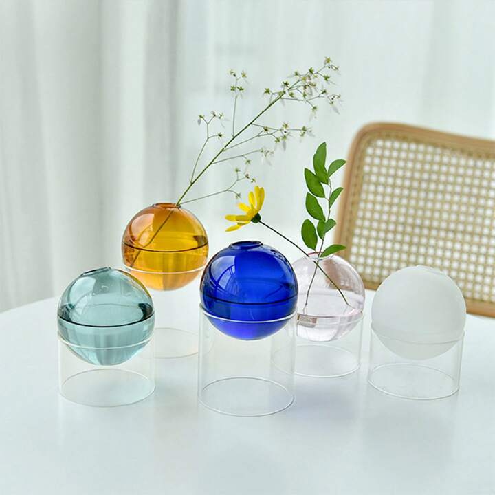 Bubble Glass Blooms Flower Vases