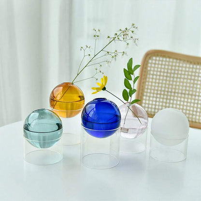 Bubble Glass Blooms Flower Vases