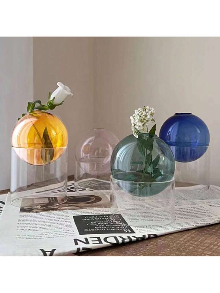 Bubble Glass Blooms Flower Vases