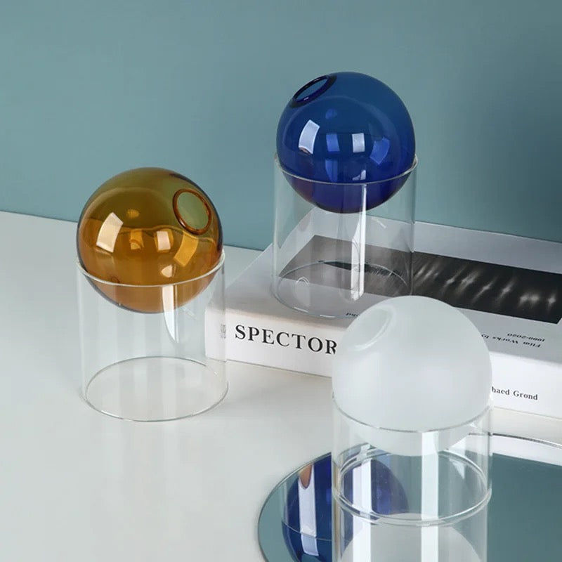 Bubble Glass Blooms Flower Vases