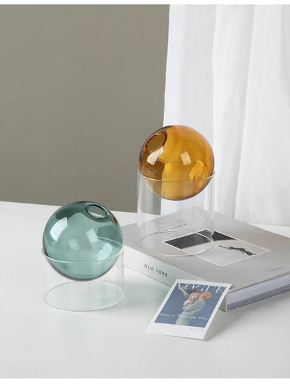 Bubble Glass Blooms Flower Vases