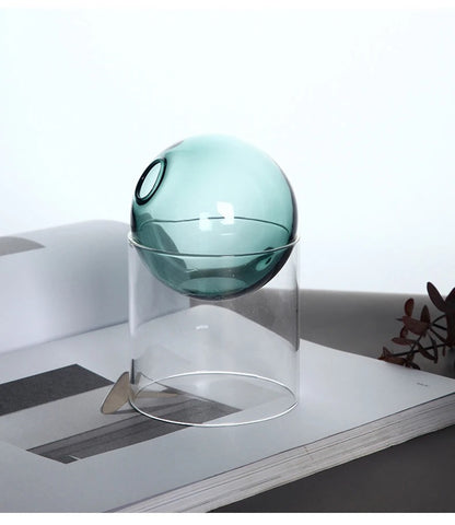 Bubble Glass Blooms Flower Vases
