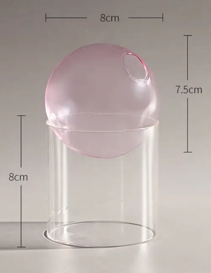 Bubble Glass Blooms Flower Vases