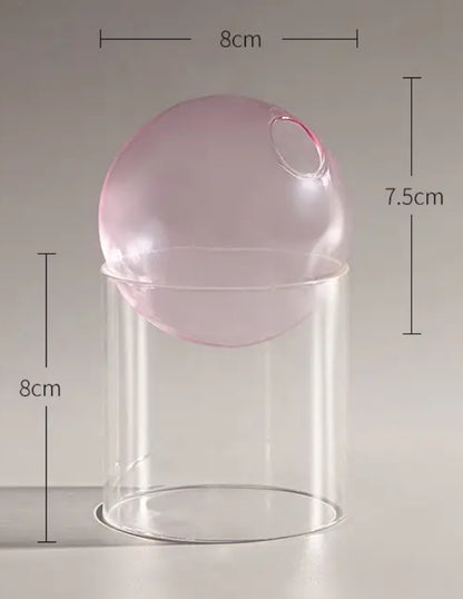 Bubble Glass Blooms Flower Vases