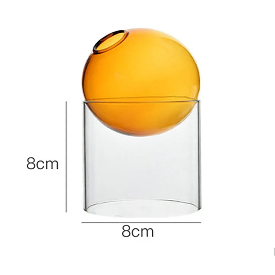 Bubble Glass Blooms Flower Vases