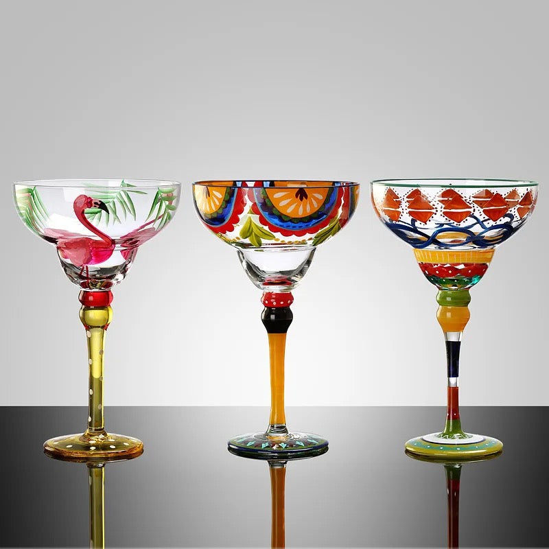 Color Whirl Cocktail Glasses