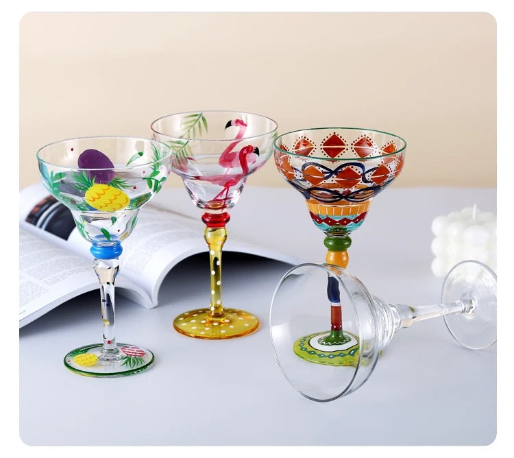 Color Whirl Cocktail Glasses