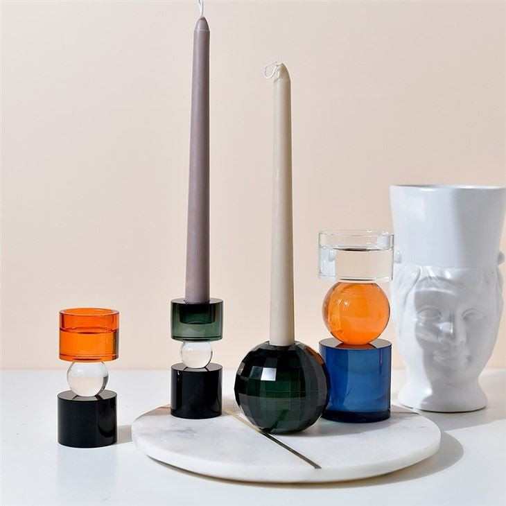 Color Vista Prism Candle Holders