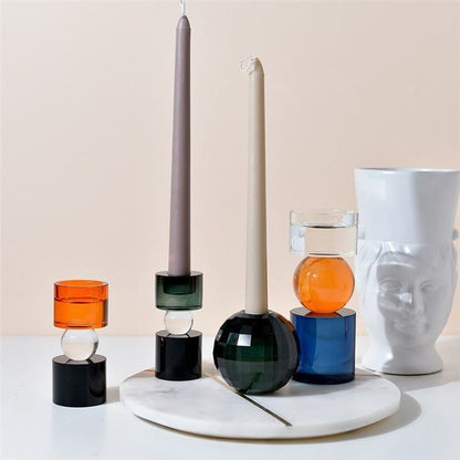 Color Vista Prism Candle Holders