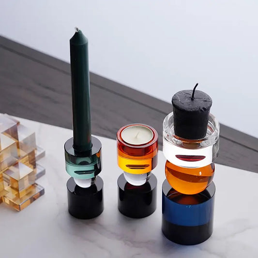 Color Vista Prism Candle Holders