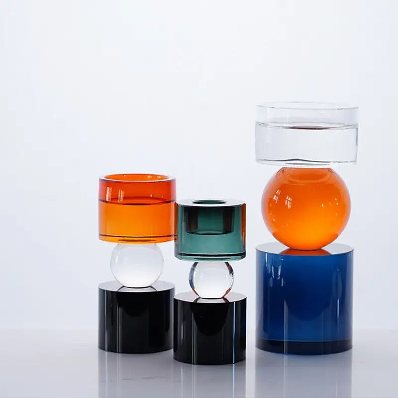 Color Vista Prism Candle Holders