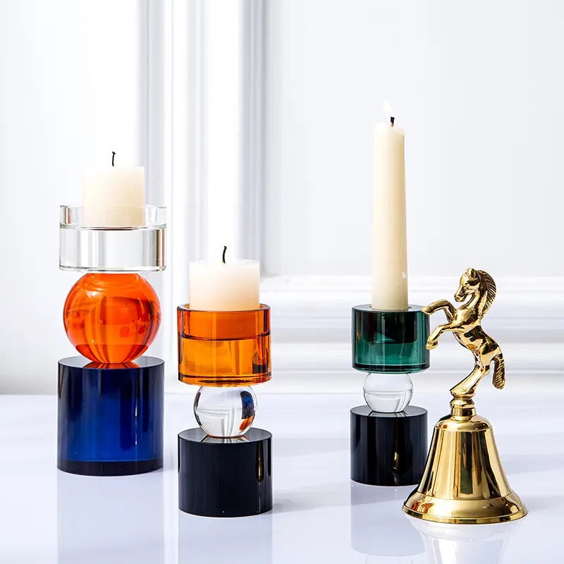 Color Vista Prism Candle Holders
