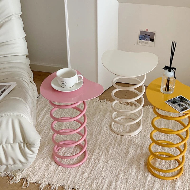 Color Splash Metallic Spring Side Table