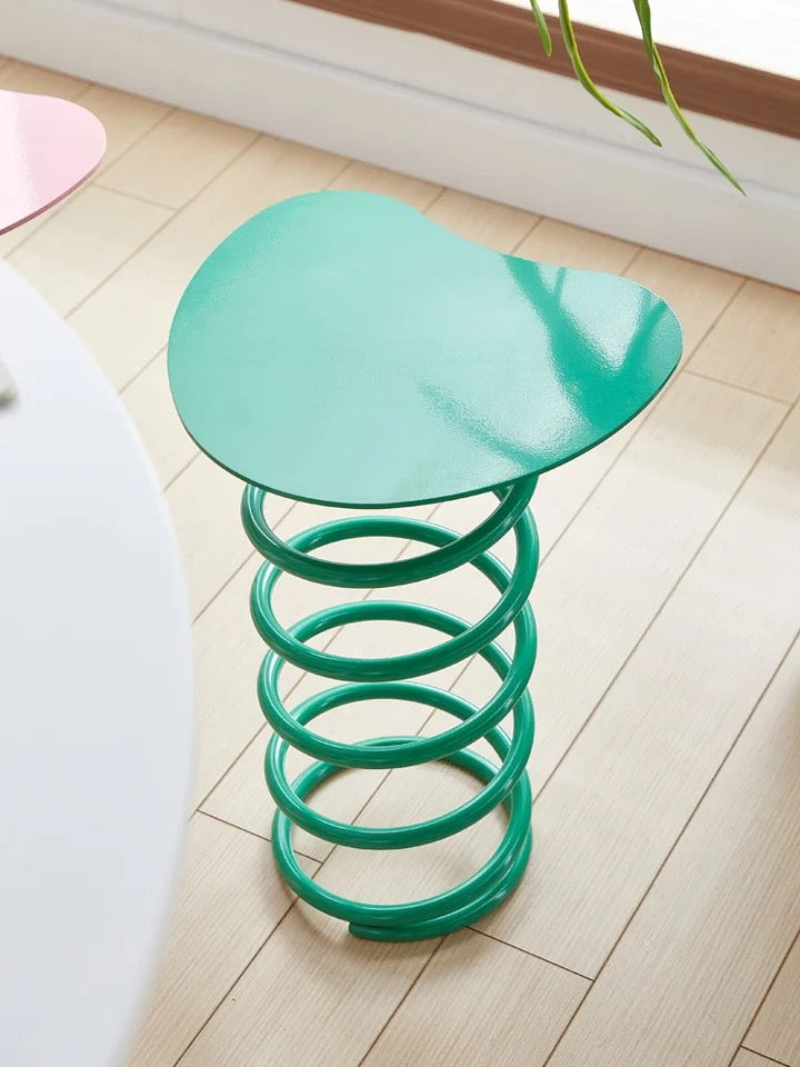 Color Splash Metallic Spring Side Table