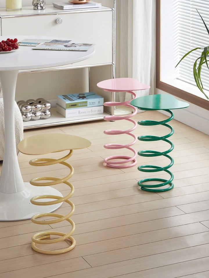 Color Splash Metallic Spring Side Table