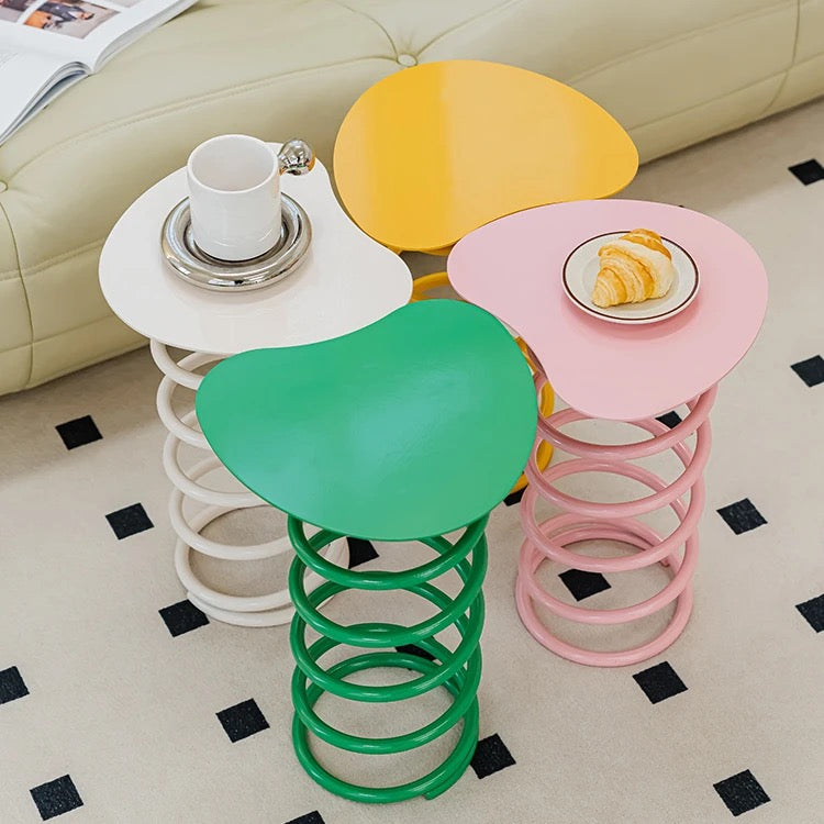 Color Splash Metallic Spring Side Table