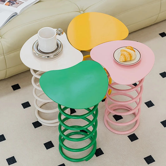 Color Splash Metallic Spring Side Table