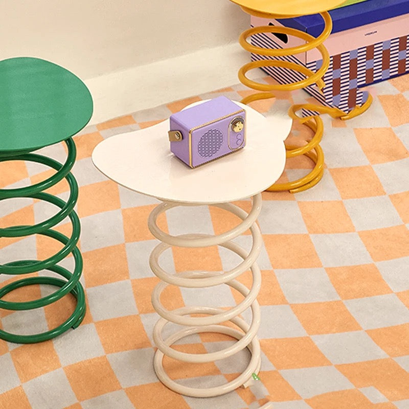 Color Splash Metallic Spring Side Table