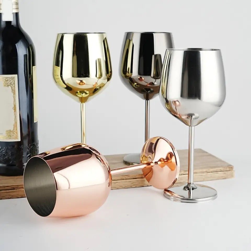 Chrome Luxe Wine Cup
