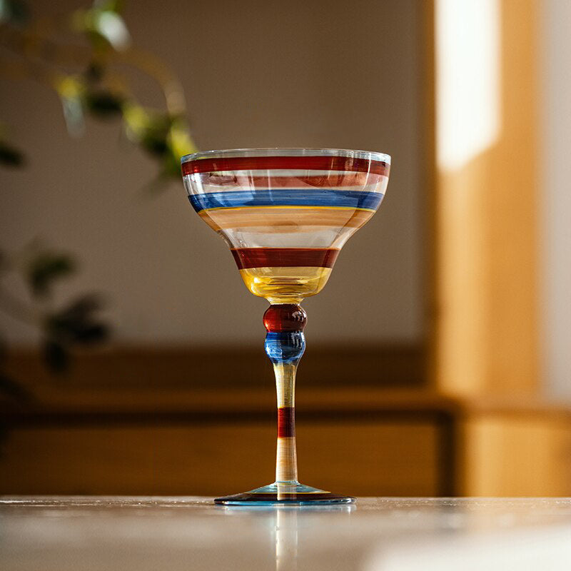 Color Whirl Cocktail Glasses