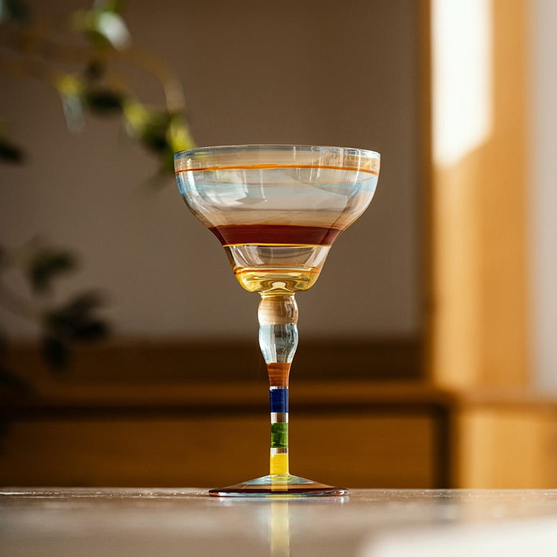 Color Whirl Cocktail Glasses