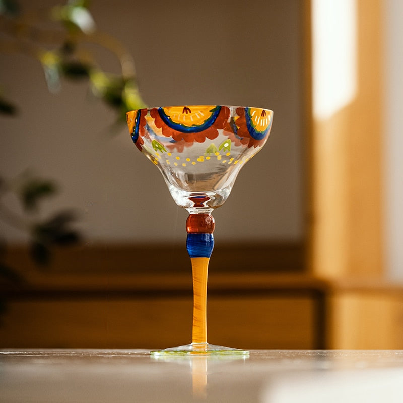 Color Whirl Cocktail Glasses