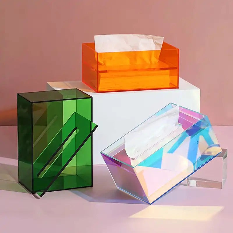 Translucent Acrylic Tissue Boxes