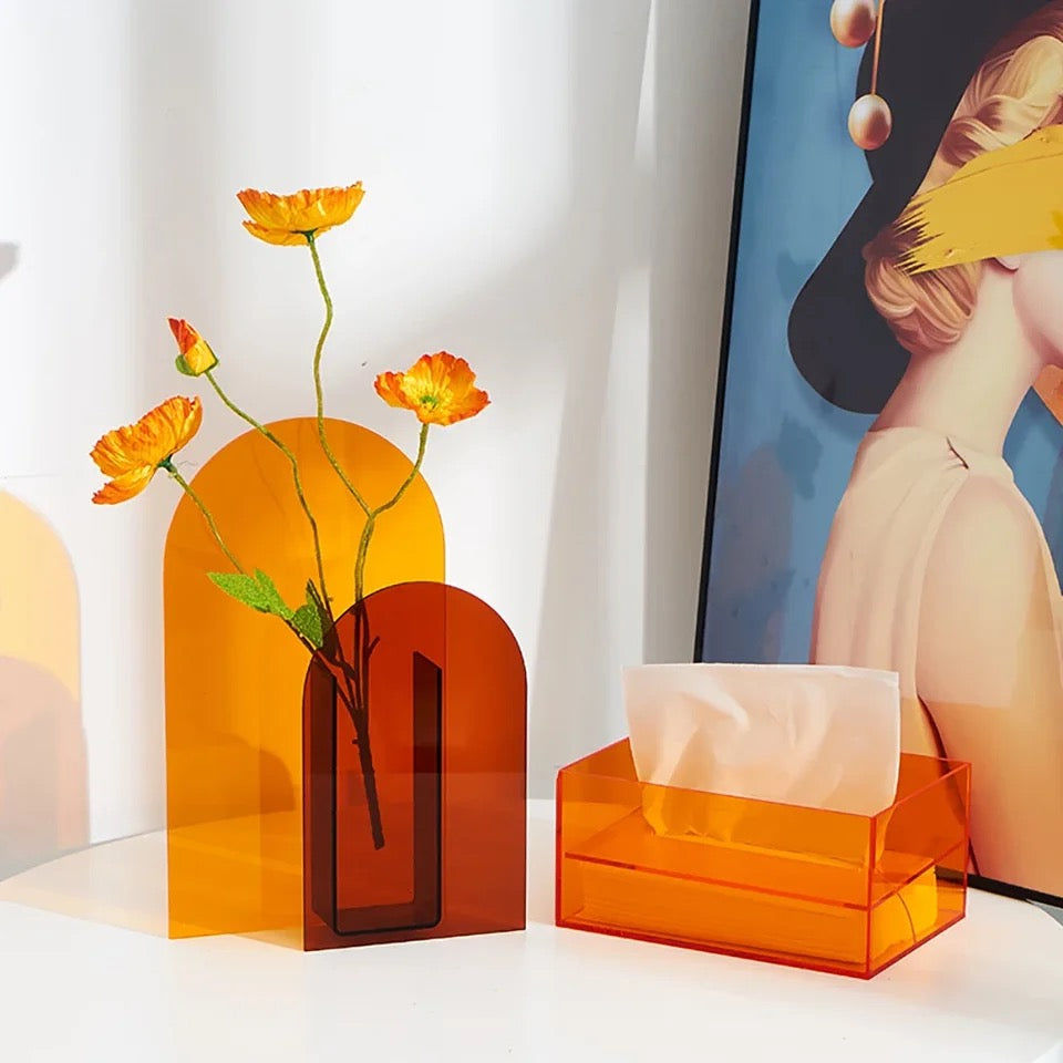Translucent Acrylic Tissue Boxes