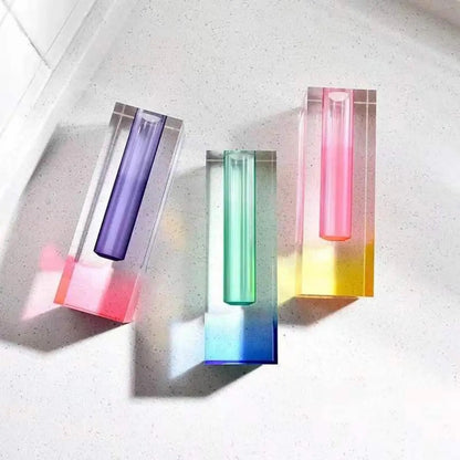 Rainbow Acrylic Candle Holders