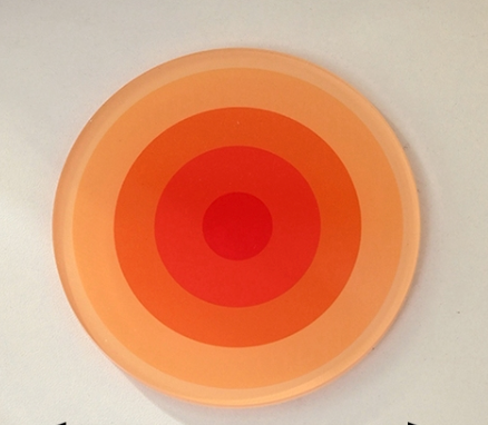 Circular Illusion Acrylic Coasters