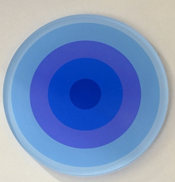 Circular Illusion Acrylic Coasters