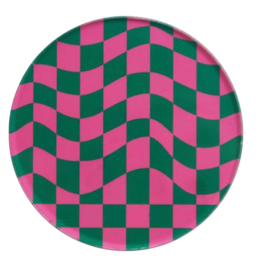 Checkered Cup Coasters