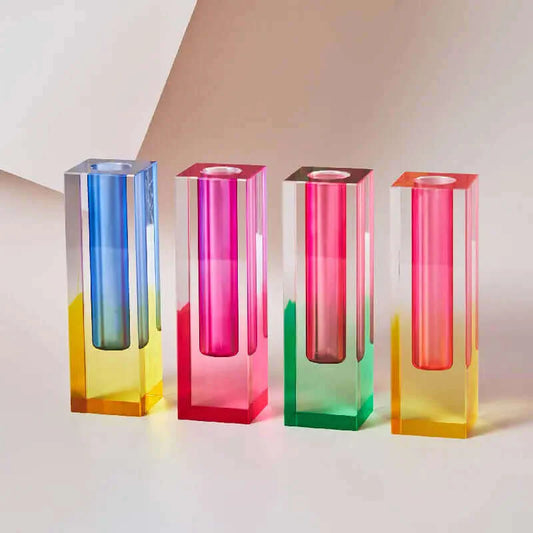Rainbow Acrylic Candle Holders