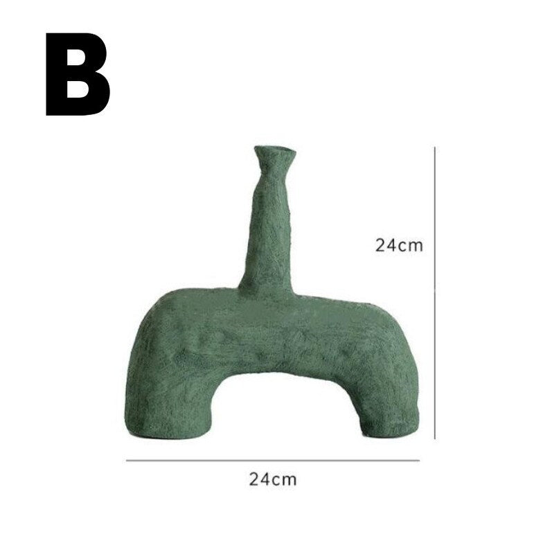 Strawman Shaped Ceramic Vases