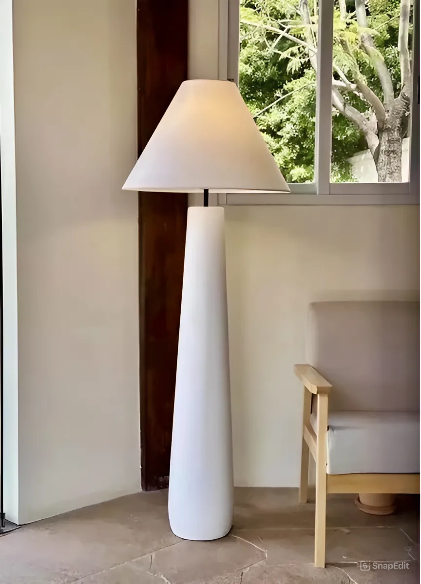 Boho-Chic Tapered  Floor Lamp