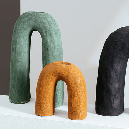 Ceramic Arched Flower Vases