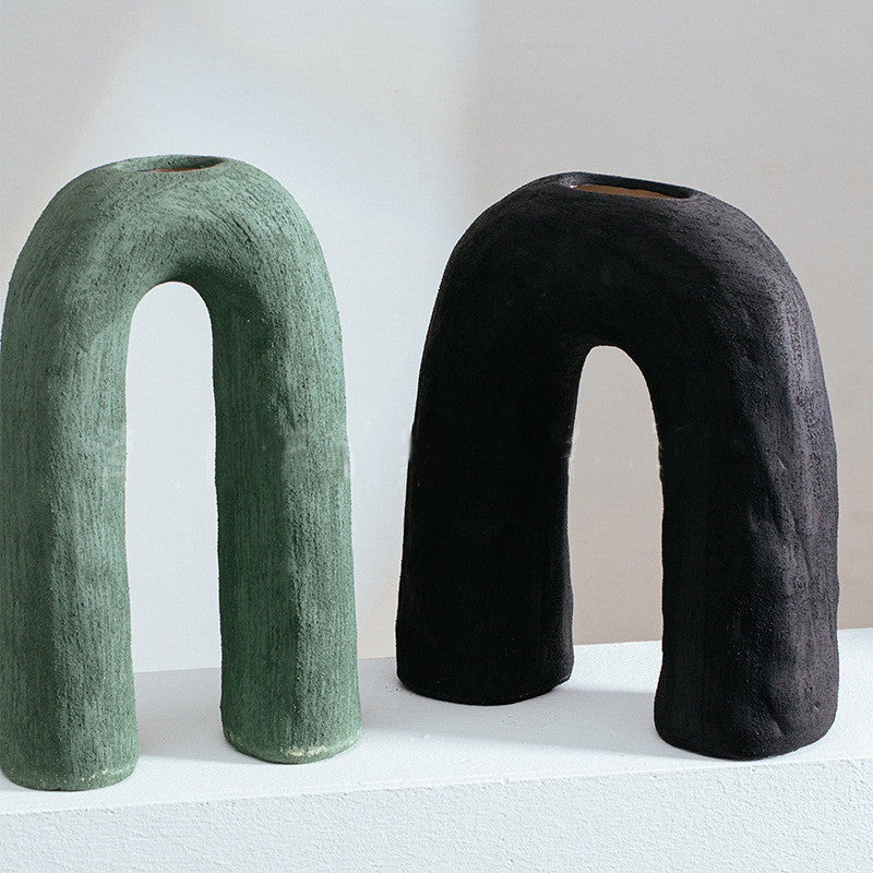 Ceramic Arched Flower Vases